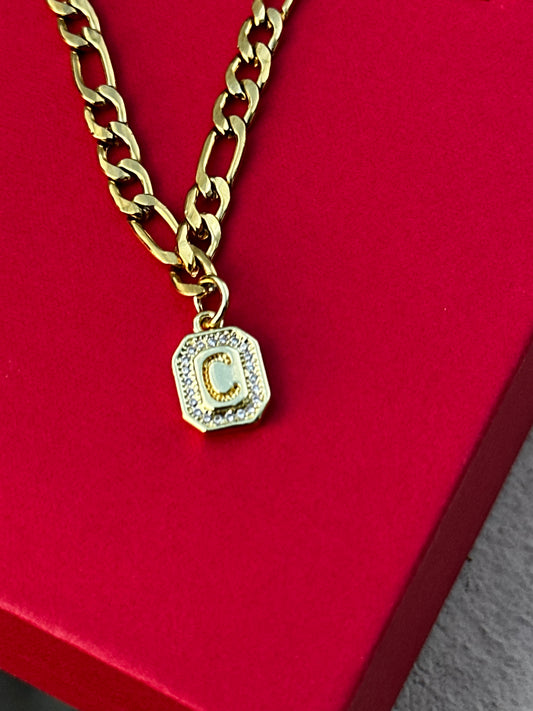 Pulsera de inicial con cadena